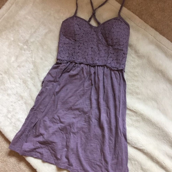 American Eagle Outfitters Purple Lace Dress - Picture 2 of 6